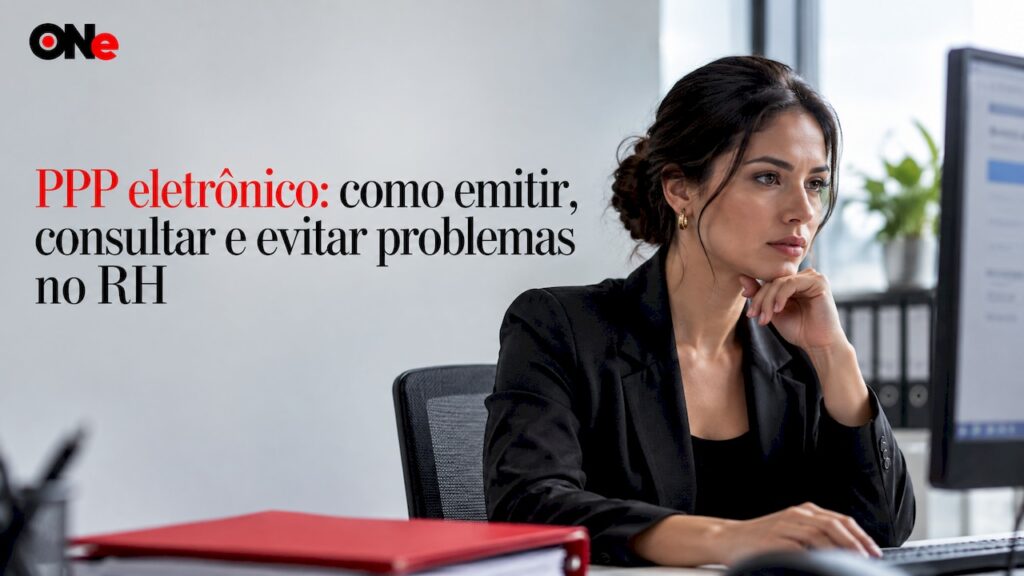 Profissional verificando registro ocupacional eletrônico
